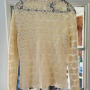 Ralph Lauren Hand Knitted Lace Top